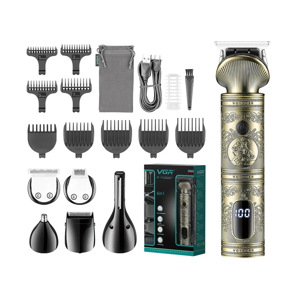 VgazHair Tondeuse Électrique Tondeuse À Cheveux Professionnel Barbier Sans Fil Machine De Coupe De C
