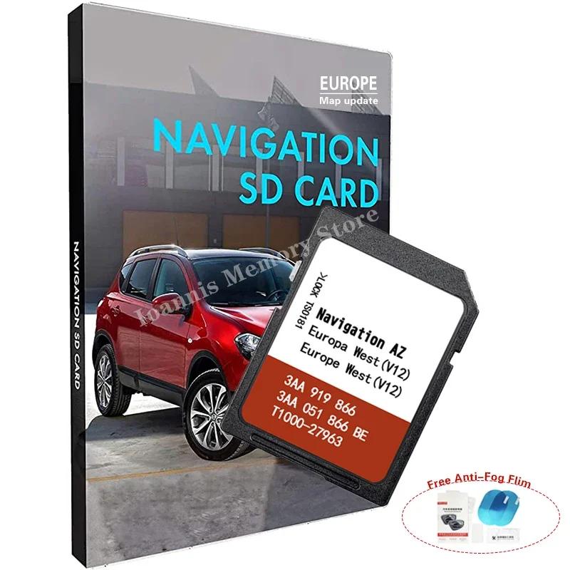 Carte SD Sat Nav RNS315 AZ V12 WEST pour carte de navigation VW, Version mise à jour, Navigation eur