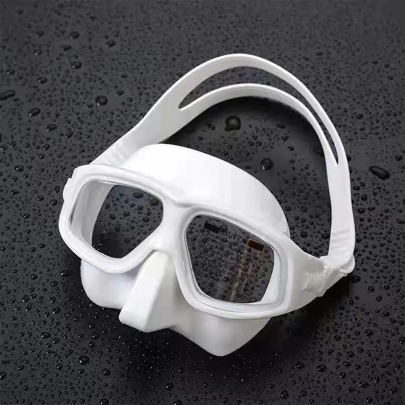 Masque de plongée miroir de surface de plongée gratuit, lentille antibuée haute définition, équipeme