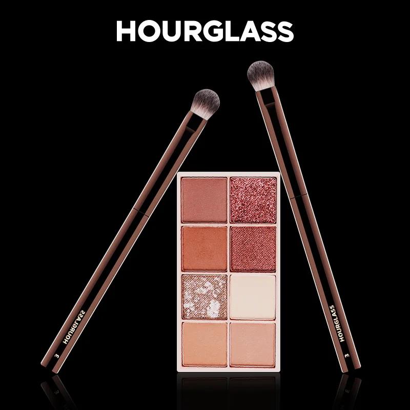 Hourglass-Pinceaux de maquillage, poudre, fond de teint, correcteur, fard à joues, bronzant, ombre à