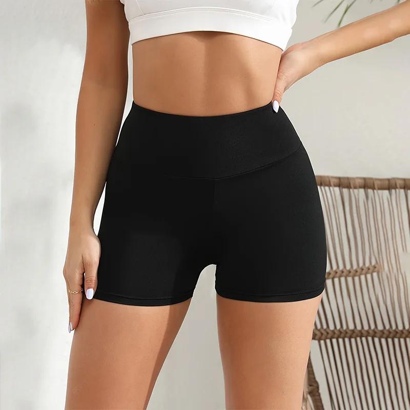 Short d'entraînement en spandex taille haute pour femme - Yoga confortable et doux