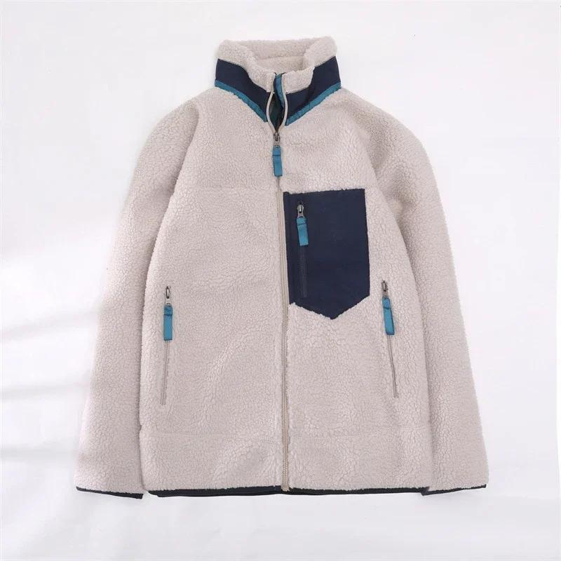 Veste coupe-vent d'extérieur pour homme, pull d'hiver en cachemire, doudoune chaude et confortable,