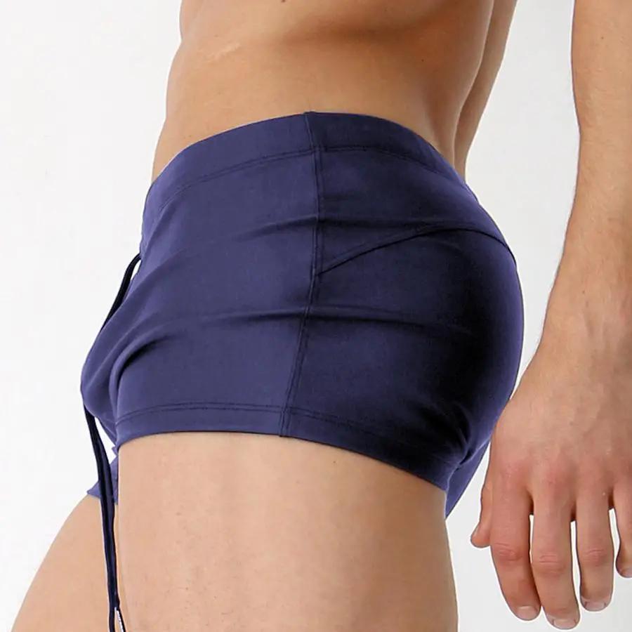 Maillot de bain Sexy plage séchage rapide troncs hommes maillots de bain Sunga conseil Shorts Zwembr