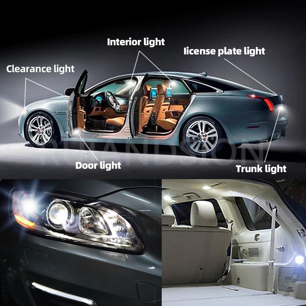 RUIANDSION4X BA9S T4W 3030SMD-Ampoule LED pour Coffre de Voiture, Lampe de Position Latérale existen