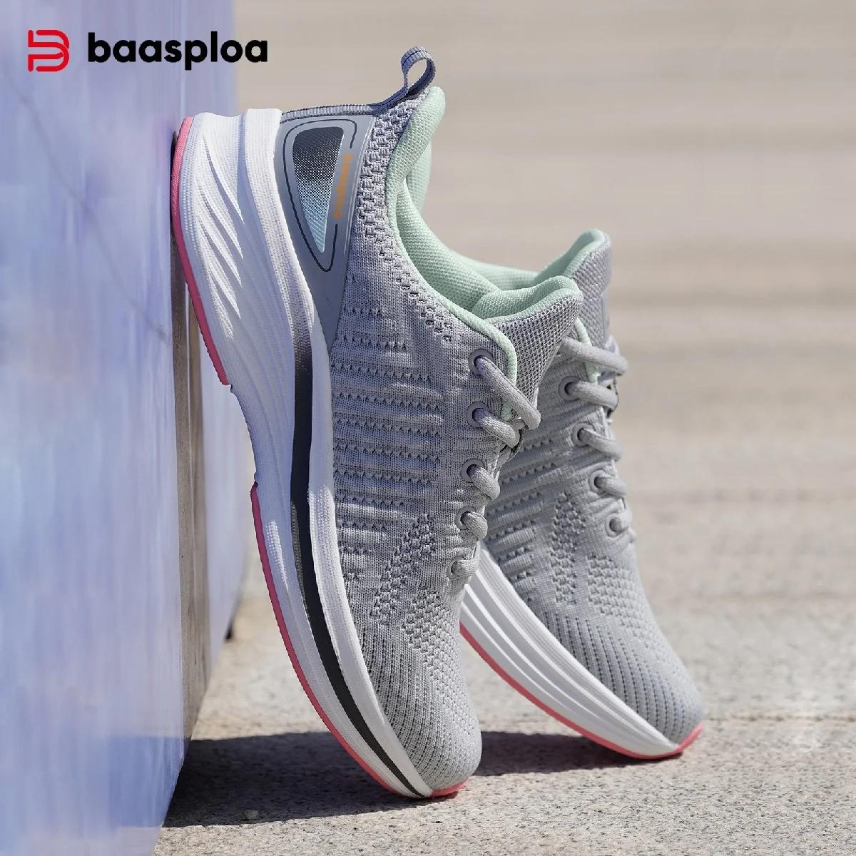 Baasploa femmes chaussures de course confort léger chaussures de Sport nouvelle maille respirant bla