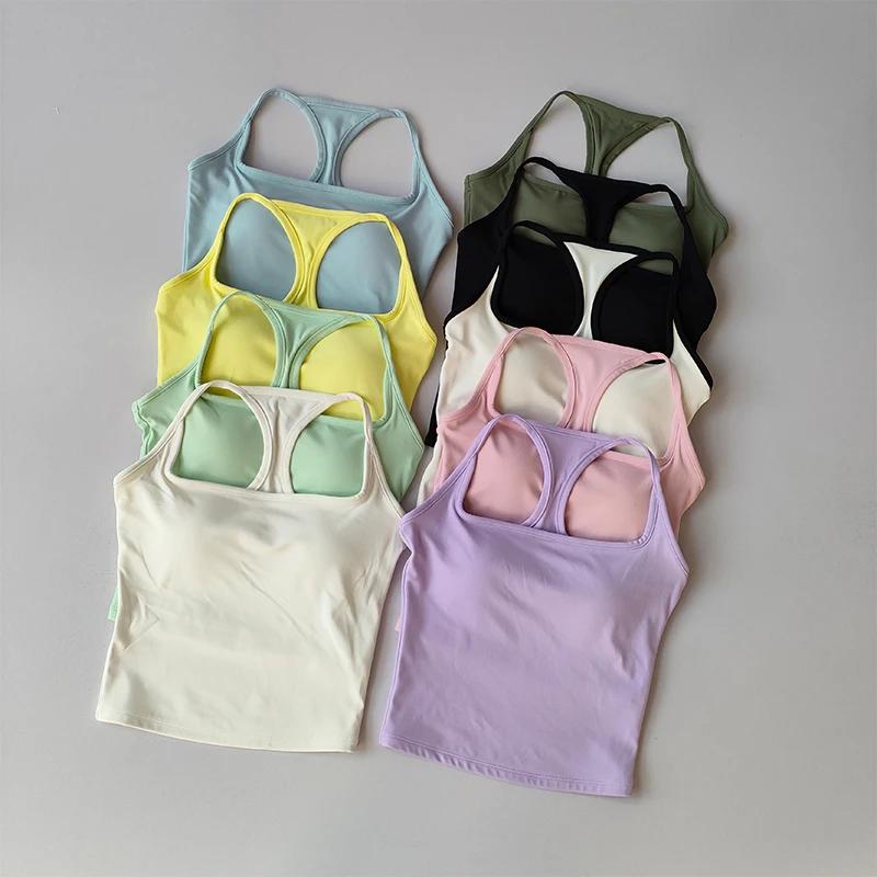 Gilet de sport et de Fitness avec coussin de poitrine, résistant aux chocs, beauté du dos, sensation