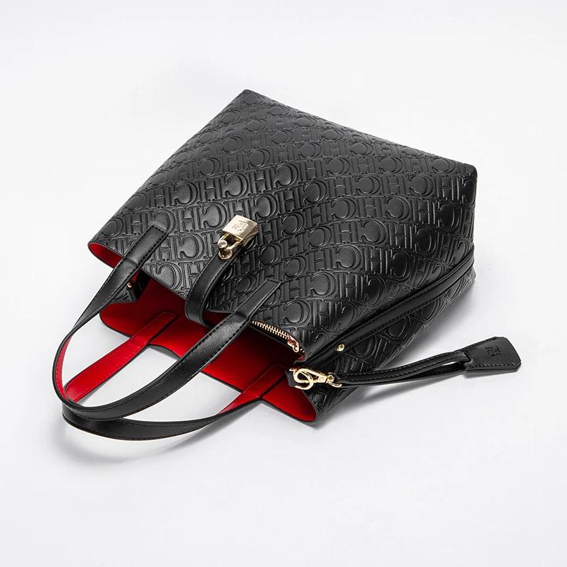 Sac à bandoulière pour femmes, nouveau sac à main noir en relief, portefeuille de banlieue à double