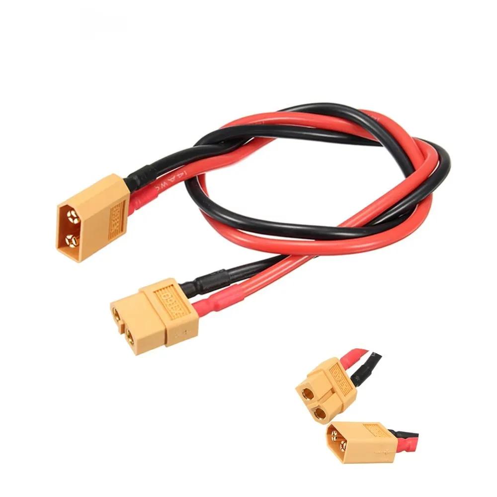 Câble d'extension de connecteur XT60, 1 pièce, prise mâle à femelle, fil en Silicone 14awg 12awg 5 ~