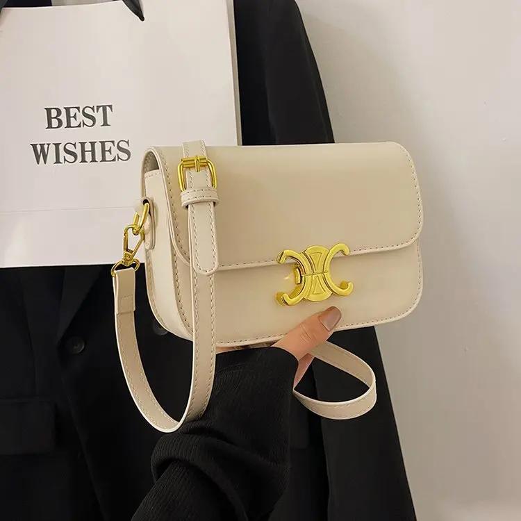 Sac messager classique vintage pour femmes 2026, en cuir suédé souple, idéal pour les occasions de b