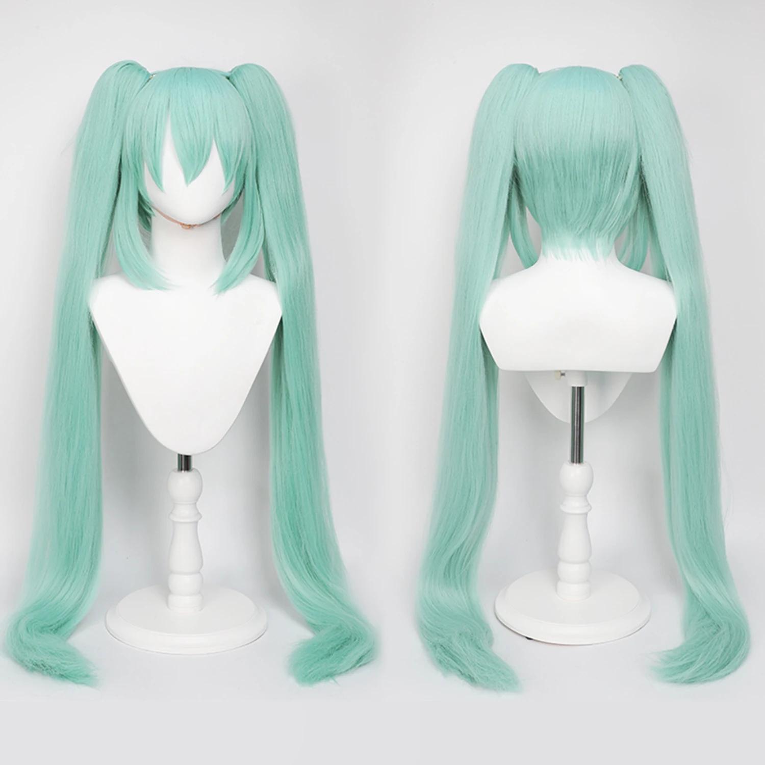 Perruque de Cosplay synthétique longue et lisse de 110cm + queue de cheval à Clip, perruques de Cosp