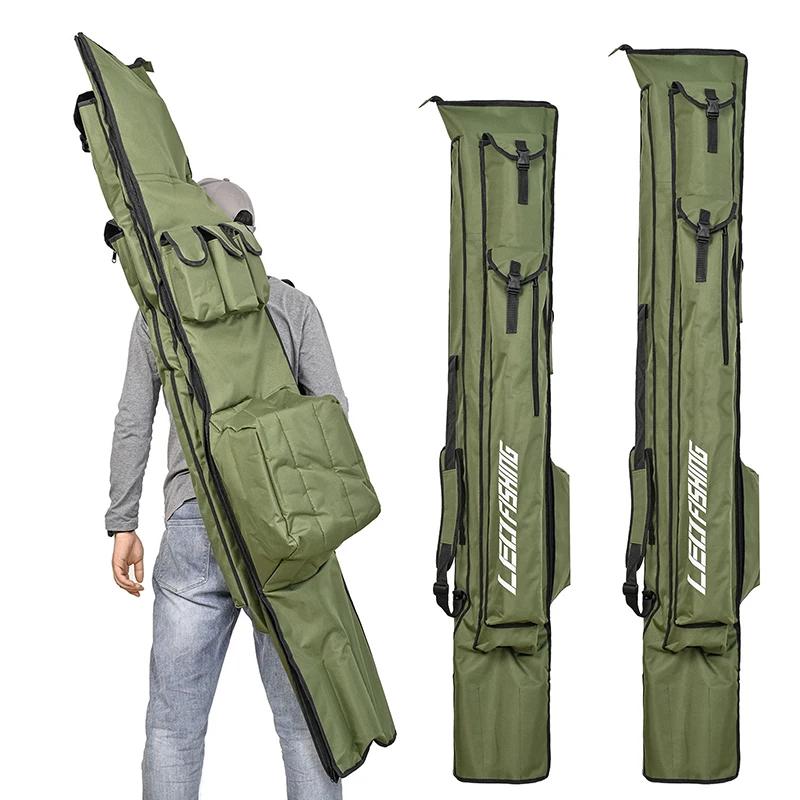Sac de rangement pêche 175cm 195cm portable pliable étanche 1000D Oxford pour canne à pêche