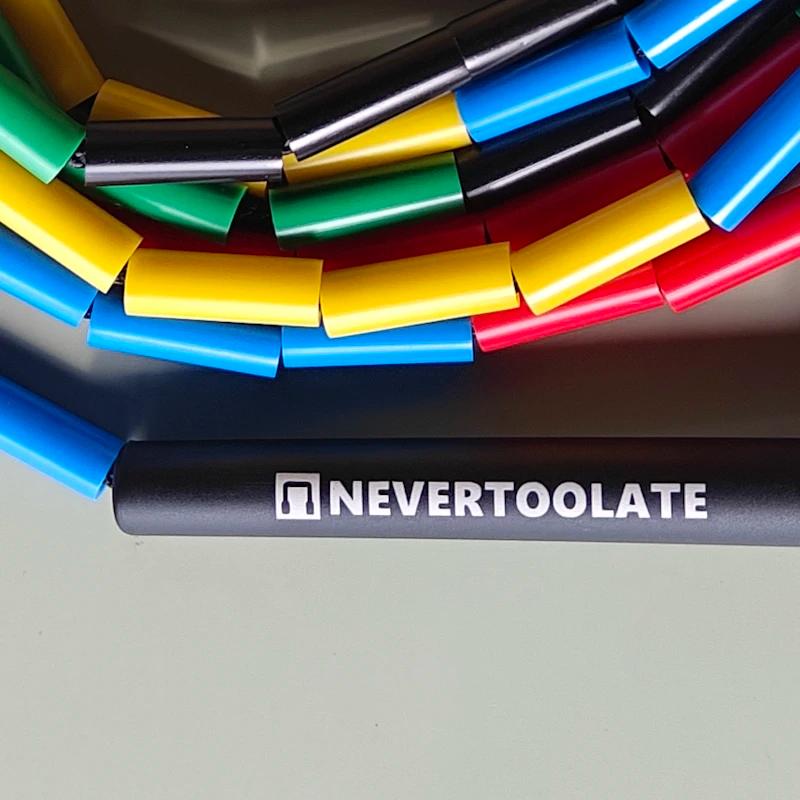 NEVERTOOLATE 128 grammes PE perles dures style libre perlé corde de saut 4.5mm d'épaisseur fil noyau