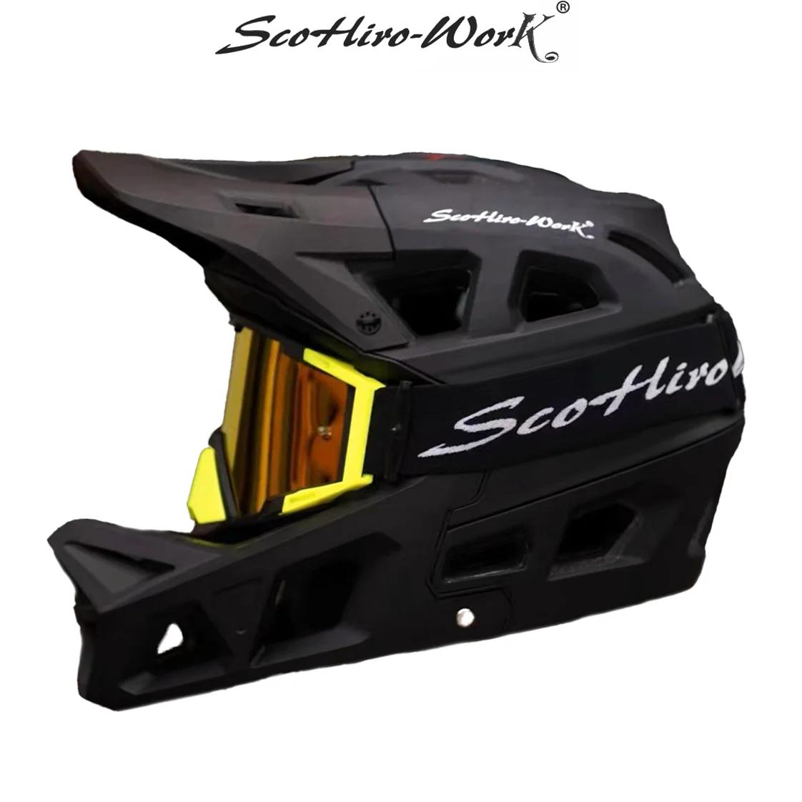 Casque de cyclisme vtt intégral VTT casque pour hommes DH BMX moto tout-terrain adulte vélo course a