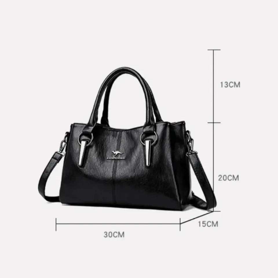 Sacs à bandoulière en cuir souple pour femmes, 2024 véritable, 3 couches, haute qualité, initiés par
