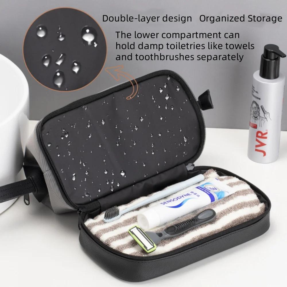 Trousse de Toilette de Voyage Grande Capacité pour Femme et Homme, Organisateur de Maquillage et Cos