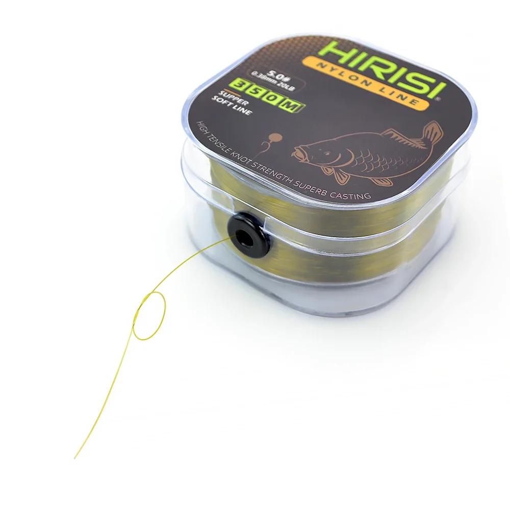 Hirisi 350m ligne de pêche Super forte japon Monofilament Nylon carpe ligne de pêche accessoires de