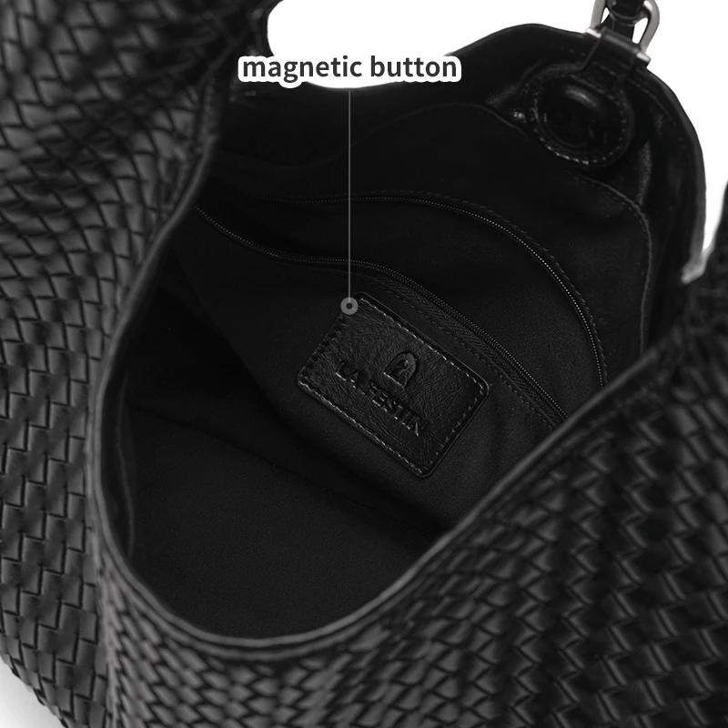 Sac à main pour femme LA FESTIN, nouvelle tendance, sac à bandoulière, sac tissé, grand sac à main,