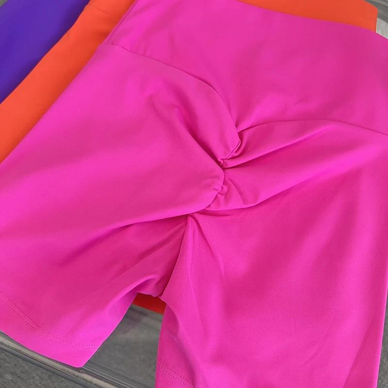 Short de sport court pour femmes, Legging de Yoga, résistant aux squats, taille haute, serré, séchag