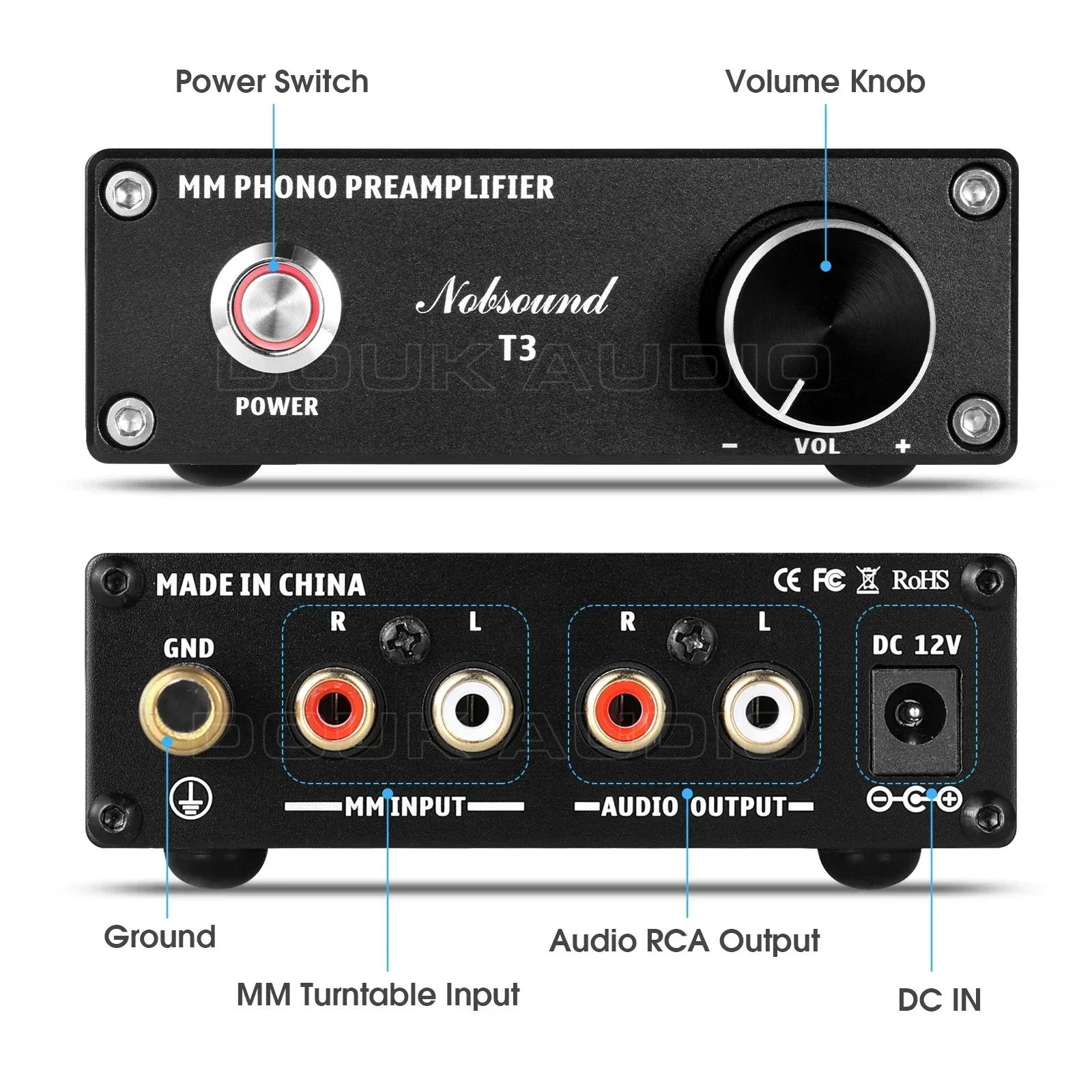 Douk Audio T3 HiFi MM RIAA préamplificateur phonographe RIAA lecteur de disque à domicile préampli d