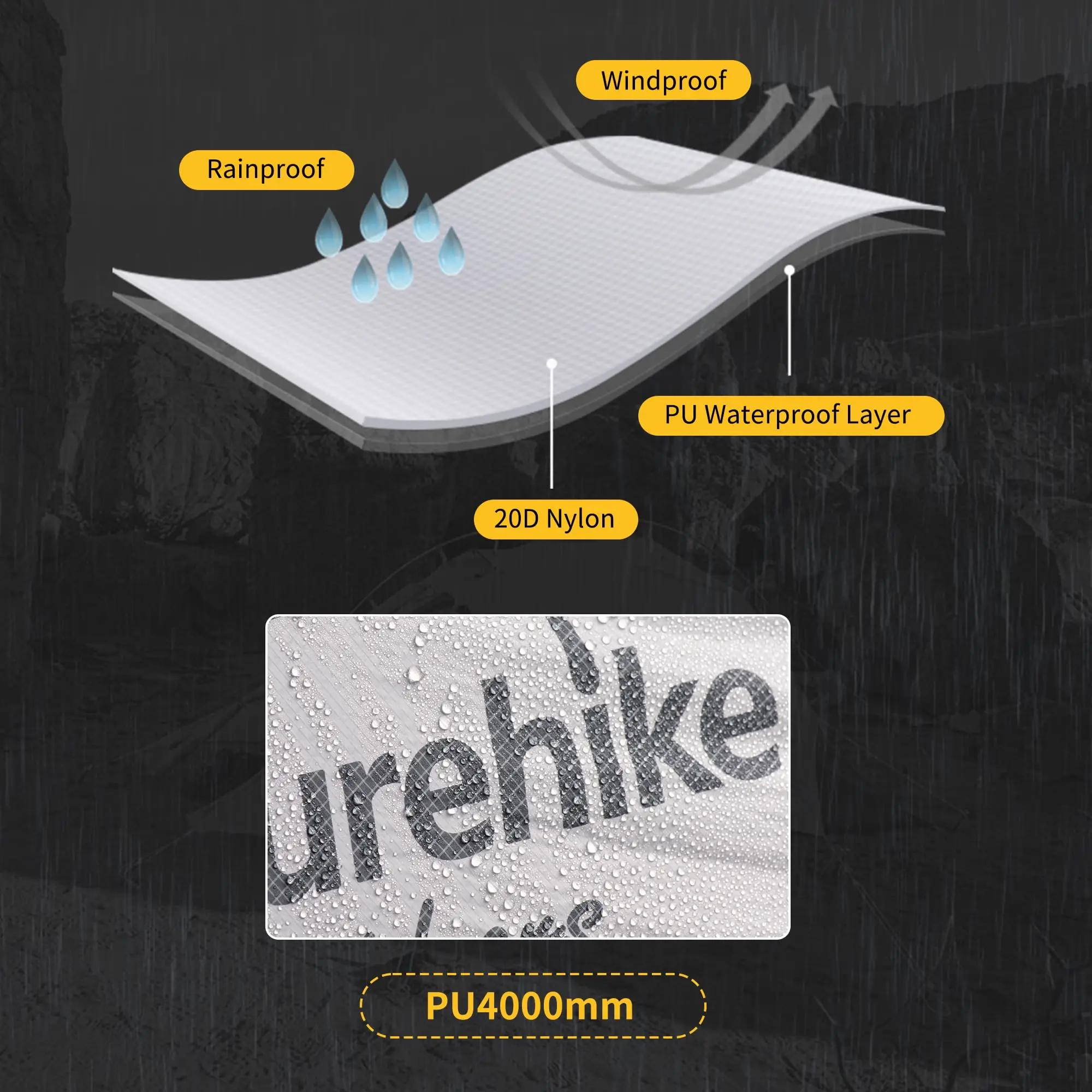 Tente de camping Naturehike Mongar 2, ultralégère, pour l'extérieur, 3 saisons, imperméable, en nylo