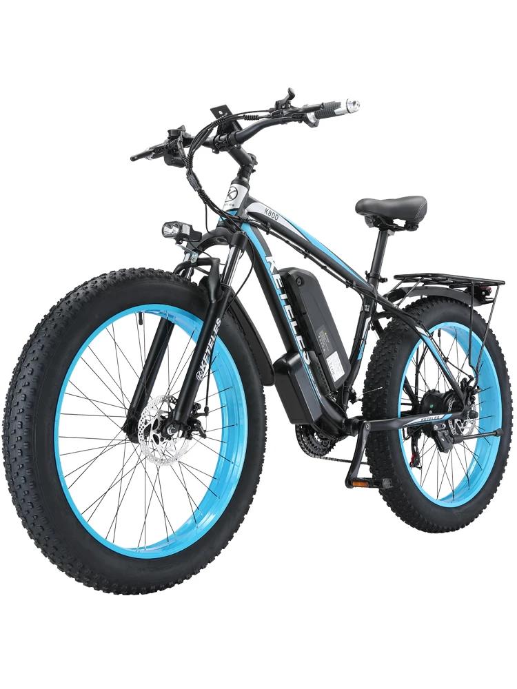 EllTELES-Vélo Électrique K800 de Haute Qualité, 1000W, 13Ah, 27MPH, Livraison Rapide