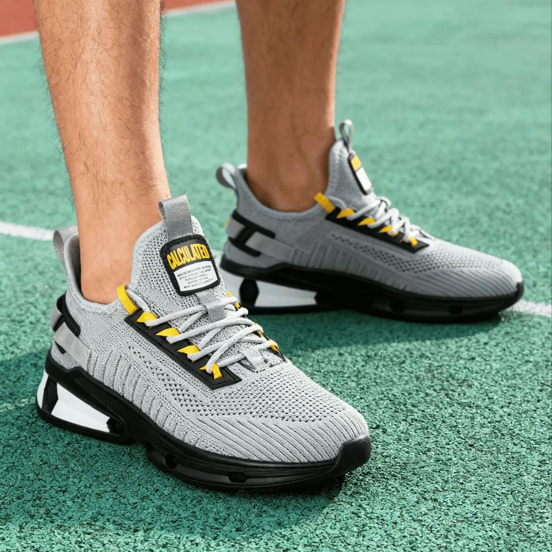 Baasploa – chaussures de course pour hommes, baskets de sport classiques respirantes en maille, conf