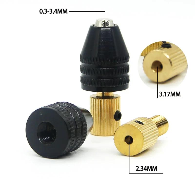 Mini jeu de mandrins universels pour micro perceuse, cartouche 0.3-3.5mm, jeu de forets, adaptateur