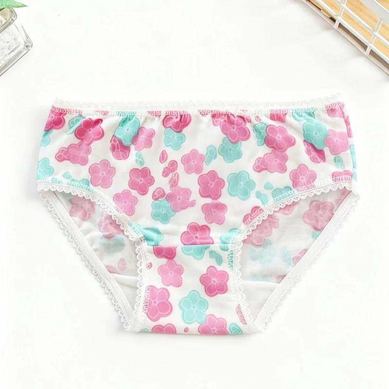 Sous-vêtements pour bébés filles, 12 pièces, couleur aléatoire, culottes en coton pour enfants, slip
