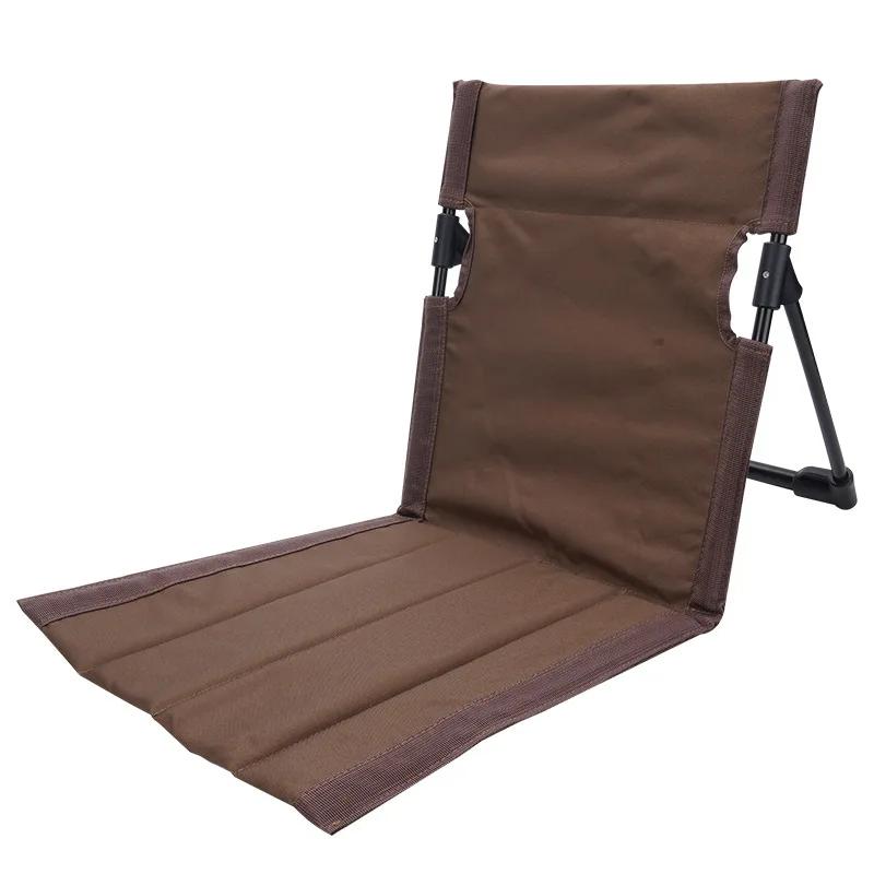 Chaise de Camping pliable, jardin extérieur, parc, chaise paresseuse simple, coussin de dossier, piq