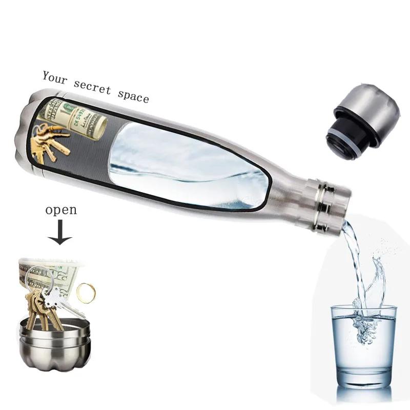 Bouteille d'eau de dérivation de 750ml, bouteille d'eau Portable, organisateur de pilules secrètes,