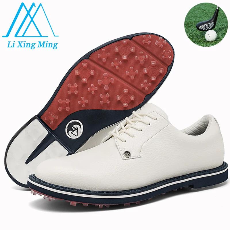Chaussures de golf sans crampons pour hommes, baskets de golfeur, imperméables, professionnelles, bl