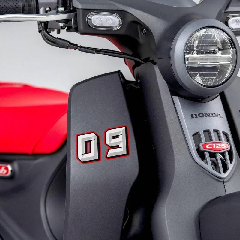 0 à 9 chiffres arabes créatifs numéro de course casque course vinyle décalcomanies moto accessoires