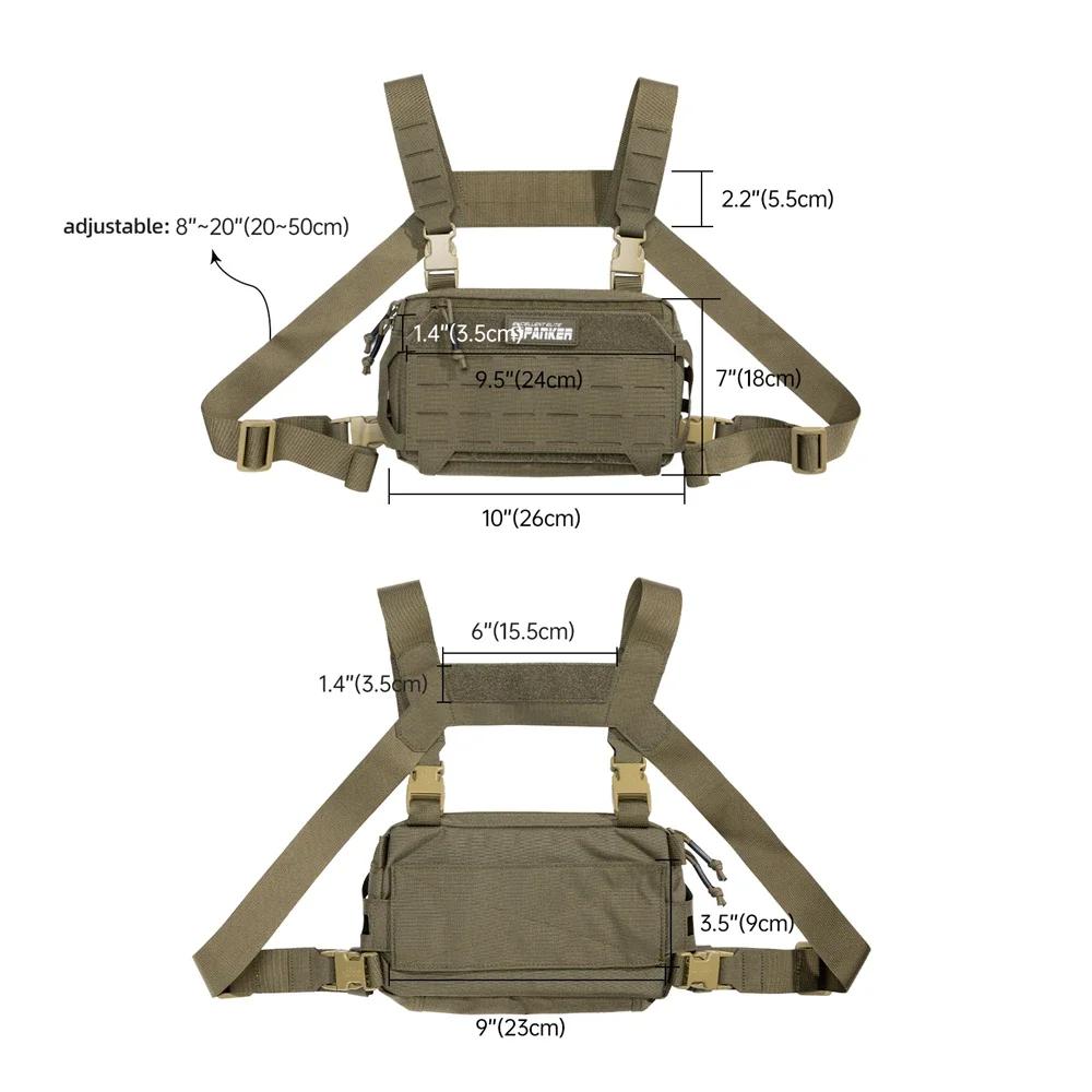 Sacs de poitrine tactiques gilet de chasse Camping en plein air sac à dos à bandoulière hommes sac d