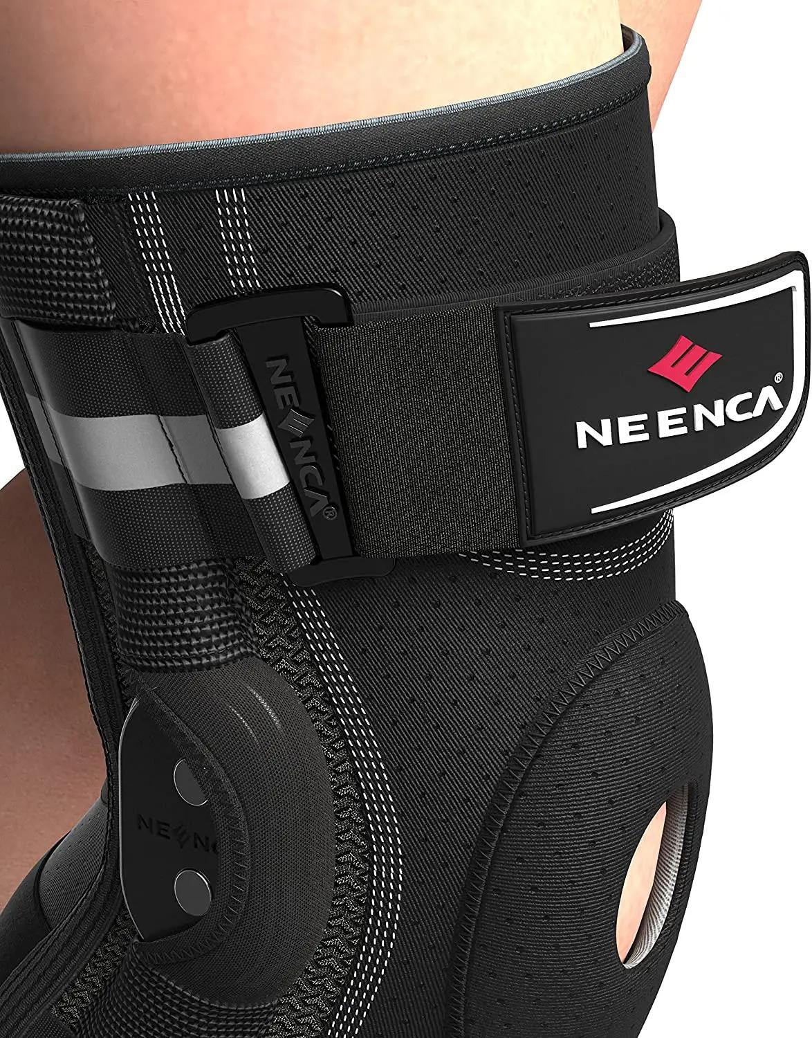 Genouillère articulée, stabilisateurs double face, soutien du genou pour soulager la douleur au geno
