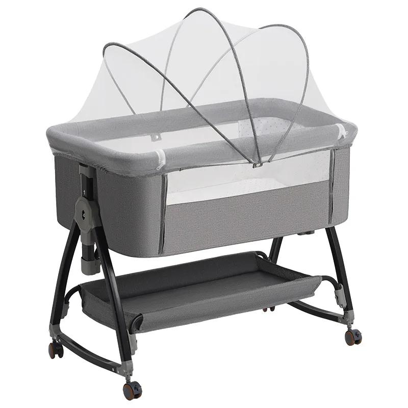 Berceau pour nouveau-né avec moustiquaire, berceau pliable et amovible pour bébé, berceau de couchag