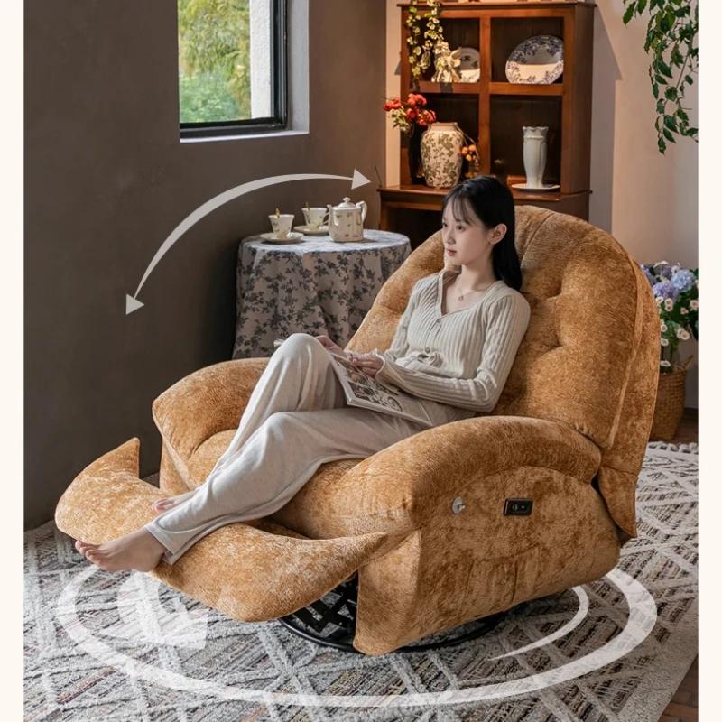 Massage chauffage USB canapé luxe rotatif commande vocale simple petite Chaise canapé salon moderne