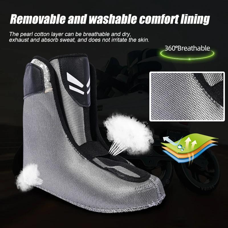 Patins à roulettes en ligne pour adultes, chaussures avec roues, professionnel, vitesse, 3 roues pou