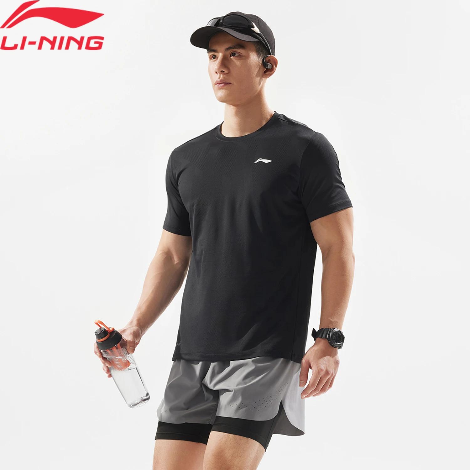 Li-ning T-shirt d'entraînement pour hommes AT DRY ULTRA 90% Polyester 10% élasthanne coupe régulière