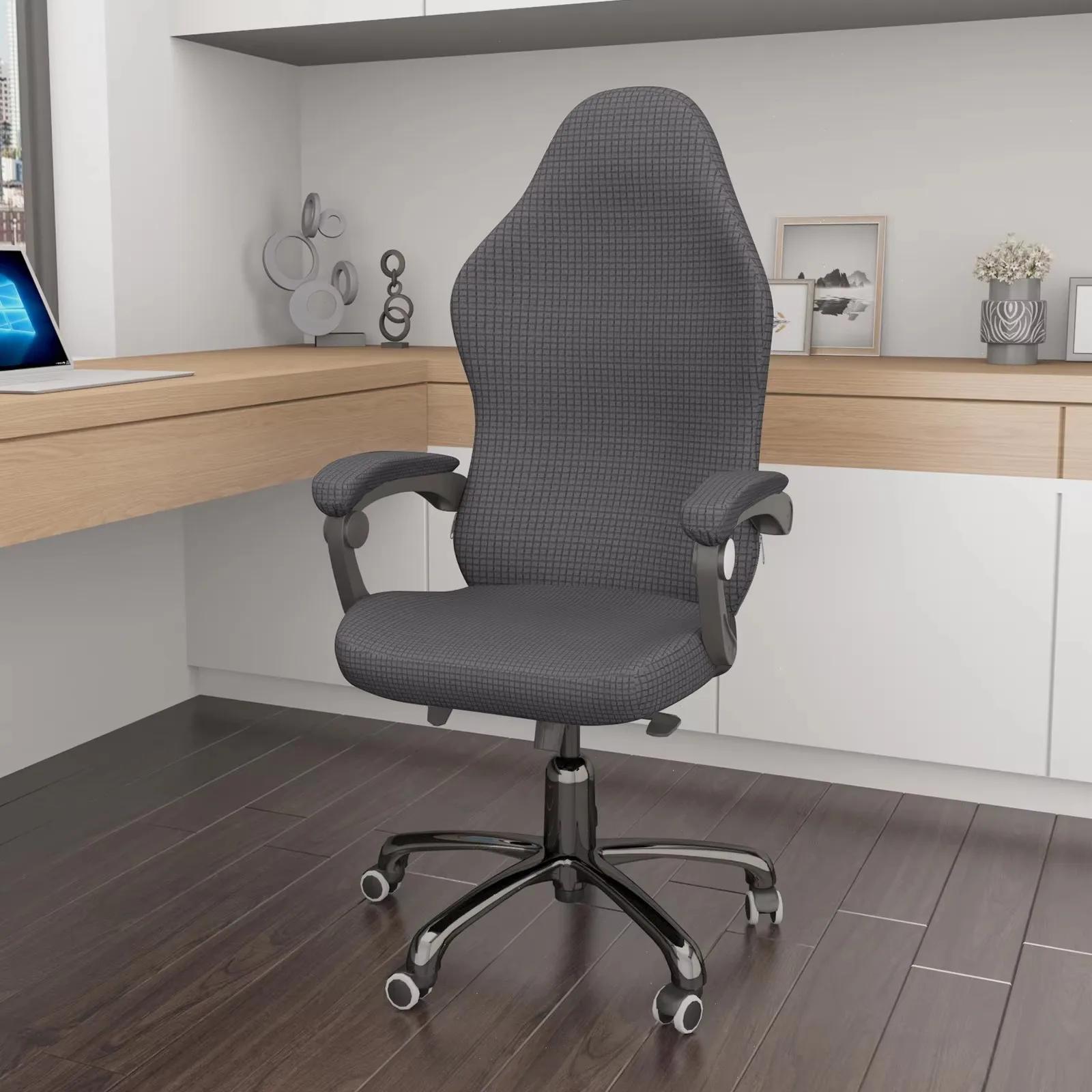 Housses de chaise de jeu avec accoudoir, 4 pièces, en Spandex, imperméables, pour siège de bureau, p