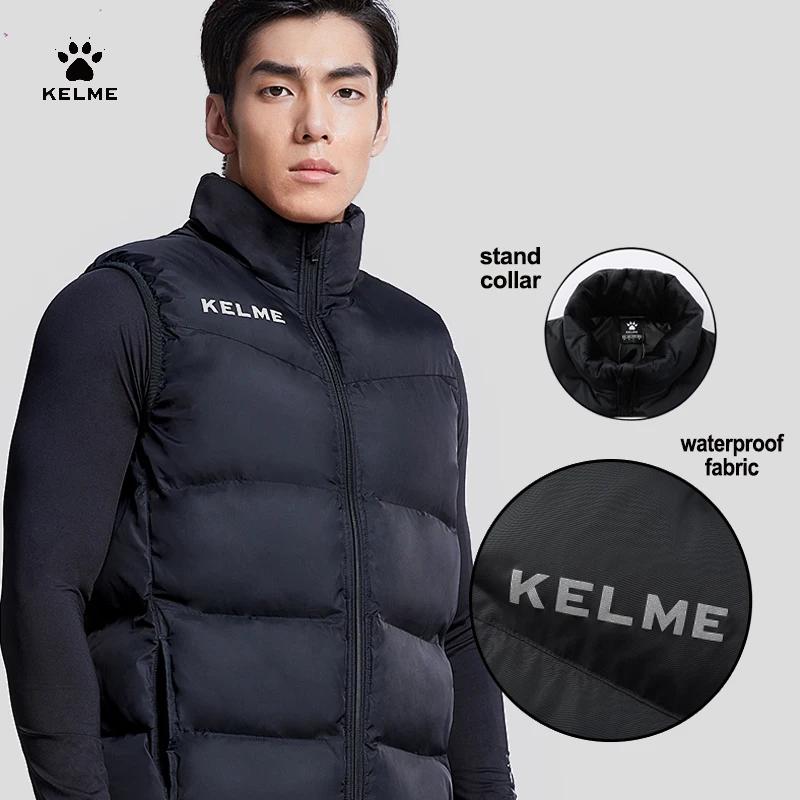 Veste coupe-vent imperméable homme KELME - Manteau sport hiver léger training extérieur col montant
