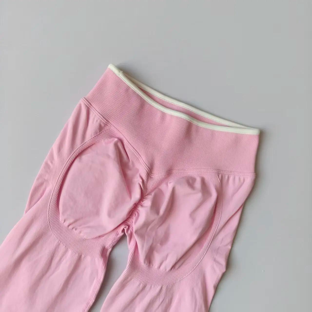 Pantalons de Yoga taille haute sans couture pour femmes, Leggings de contrôle du ventre, extensibles