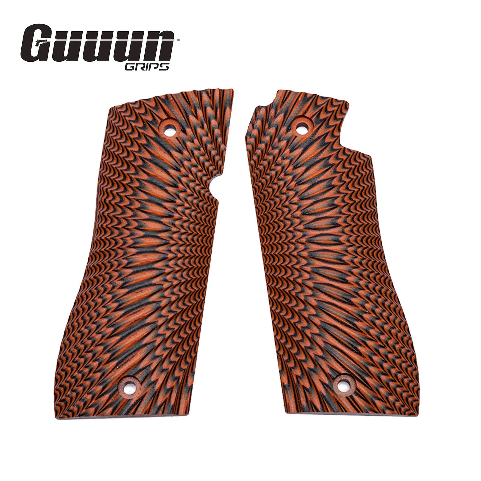 Guuun – poignée G10 pour Star BM/BKM OPS, Texture Sunburst, 6 couleurs au choix