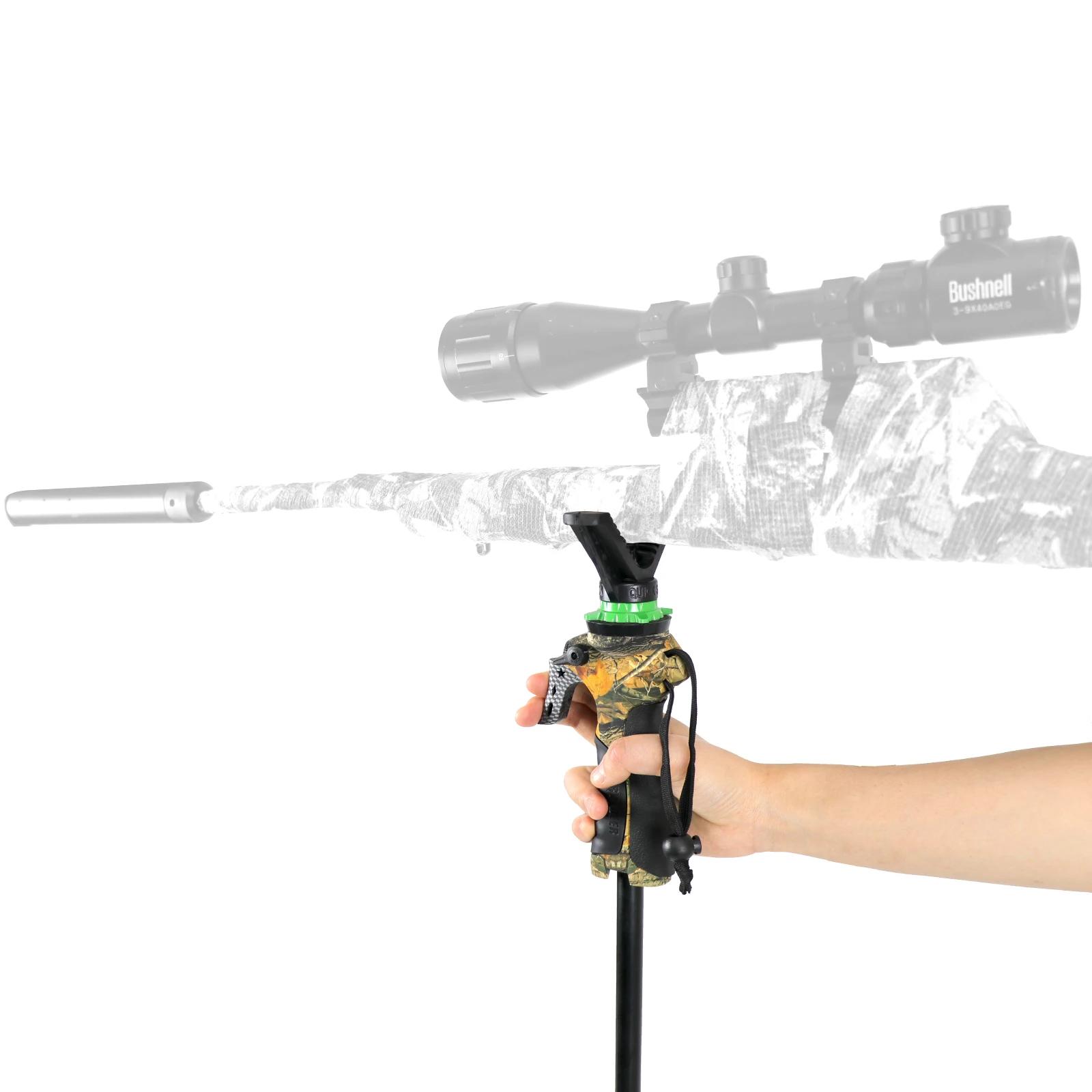 Trépied de chasse réglable en hauteur, bâton de tir camouflage, support de tir pour la photographie,
