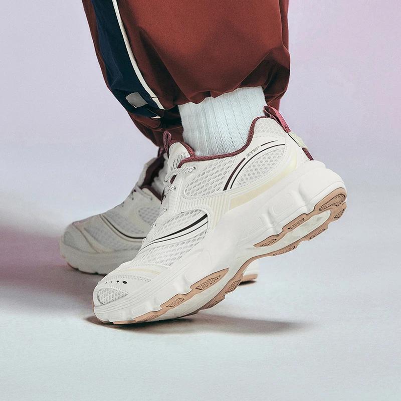 Xtep-Baskets décontractées à semelle optique pour femmes, chaussures de sport vintage, légères, anti