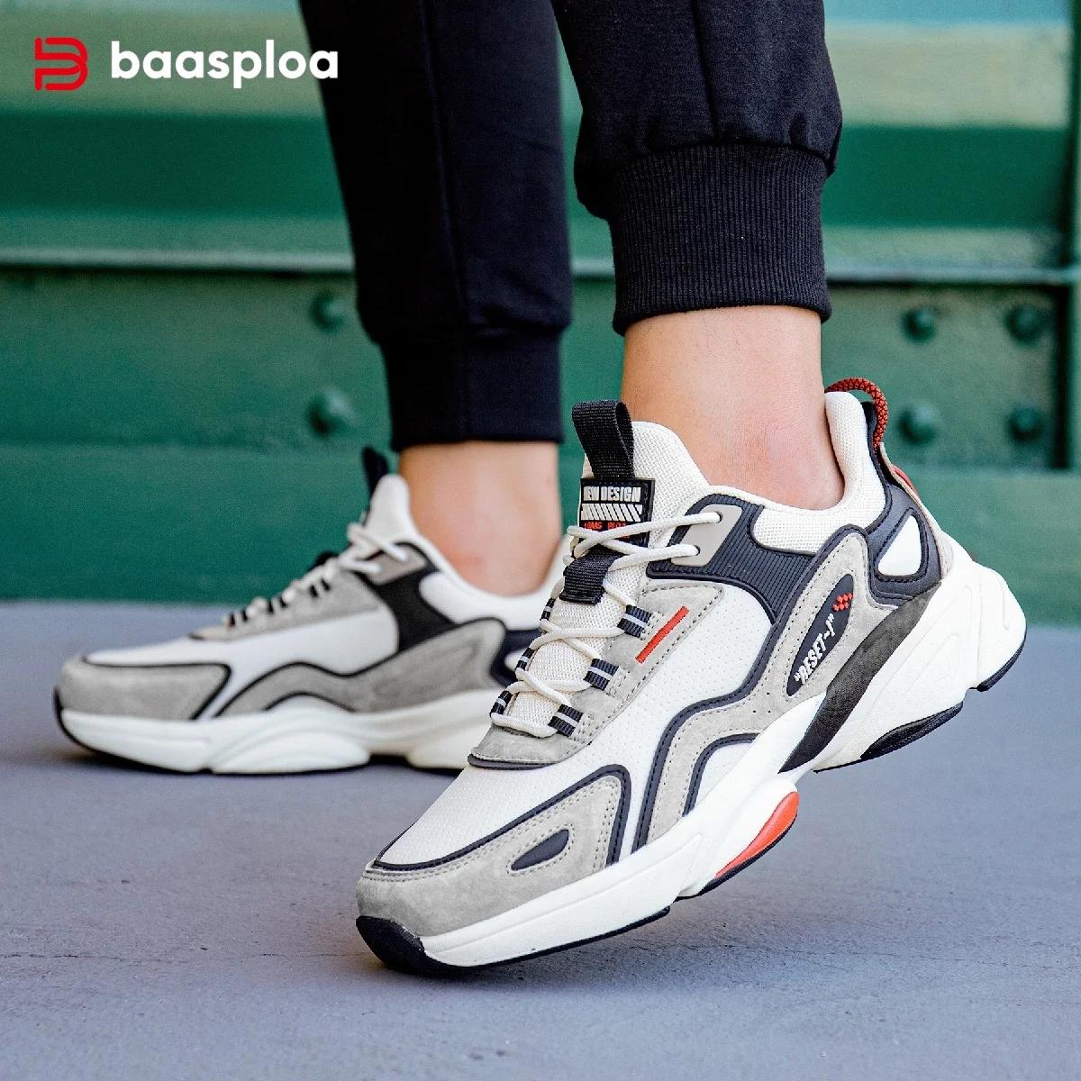 Chaussures de course pour hommes Baasploa, marque de chaussures légères, baskets décontractées en cu
