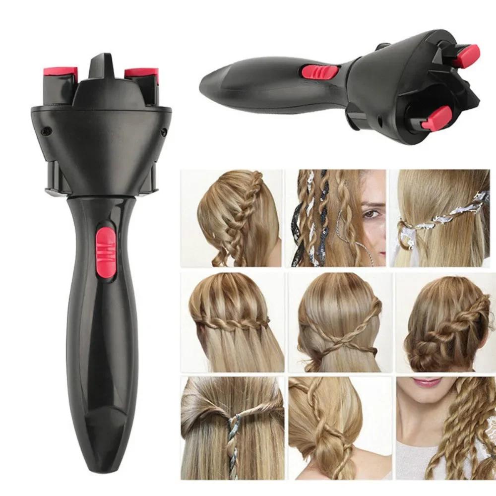 Brisseuse de cheveux automatique électrique, Machine à tricoter, bricolage, outil de coiffure