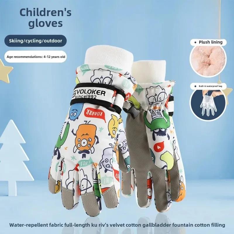 Gants de ski doublés imperméables, épais et chauds, antidérapants, spécialisés, accessoires de diver