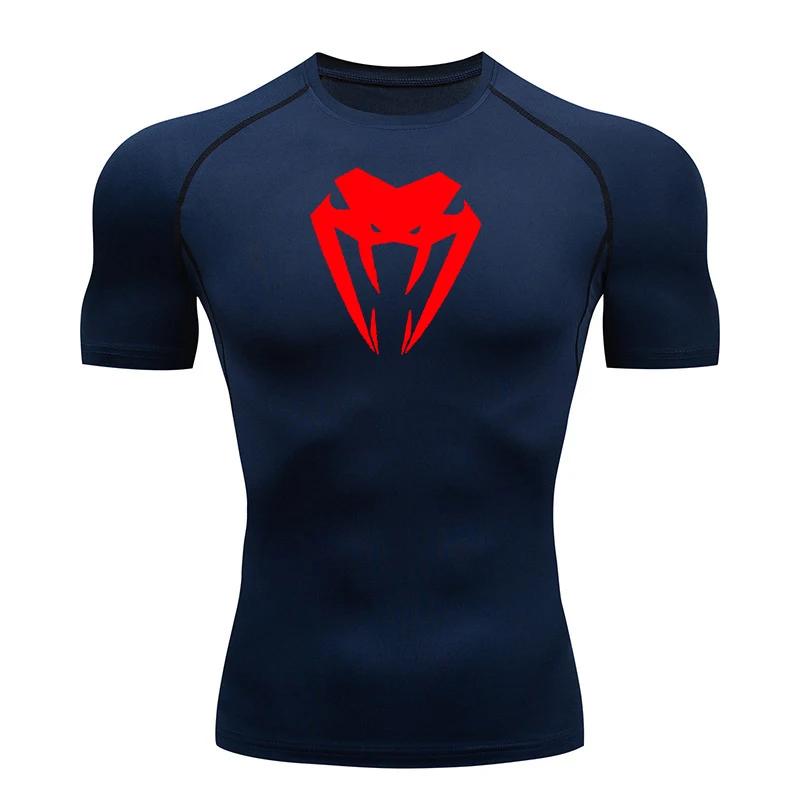 Nouveau T-shirt de compression pour homme, fitness, gym, super-héros, sport, course à pied, Rashgard