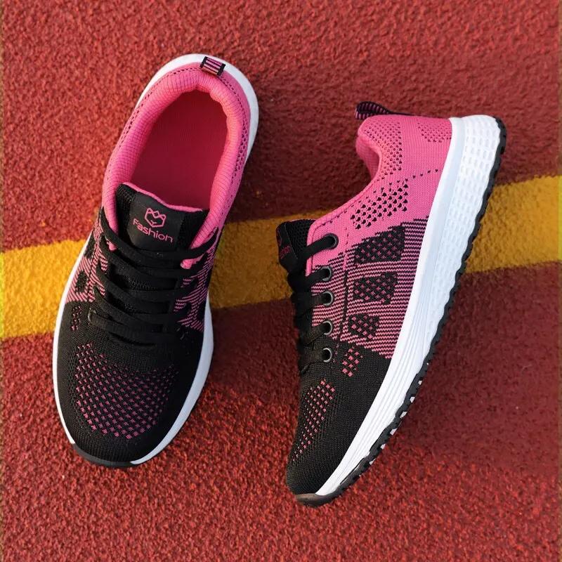 Chaussures de course légères femmes sneakers confortables jogging tennis sport