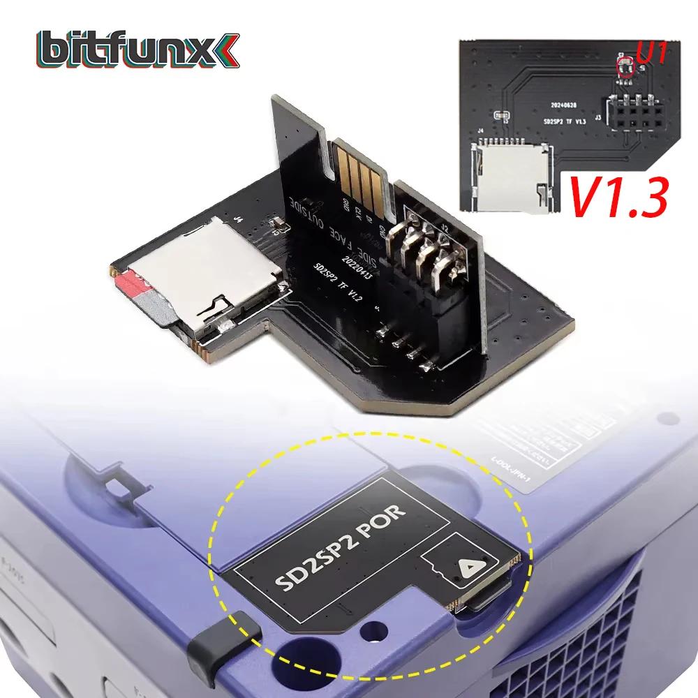 BitFunx – adaptateur de carte MicroSD TF SD2SP2 POR pour Nintendo Gamecube NGC NTSC, Port série 2-or